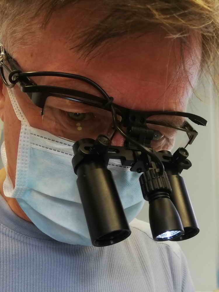 Komplett-System Lupenbrille 6,0-fach Dr. Jörg Werner mit LEDental EndoView